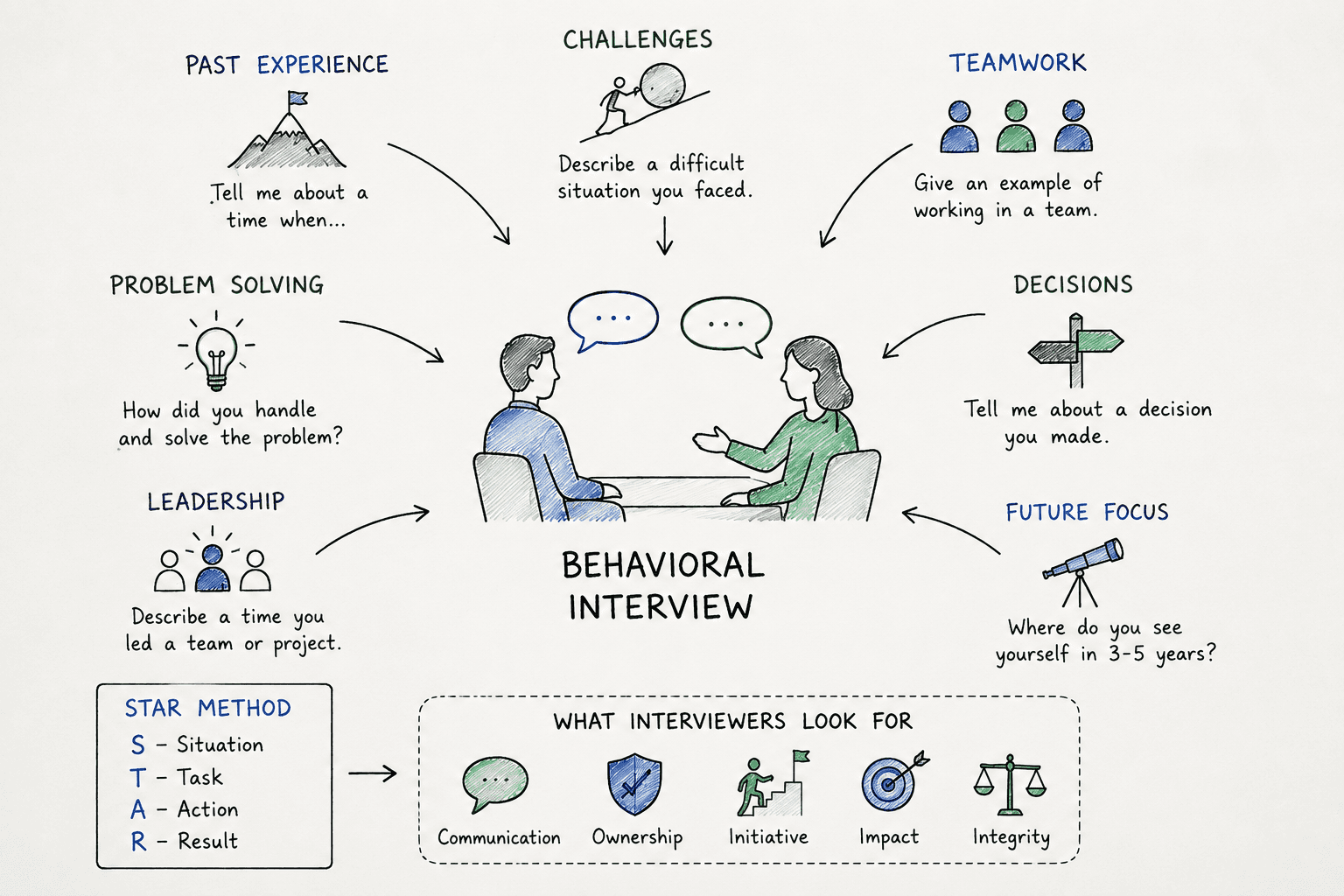 Behavioral interview illustration
